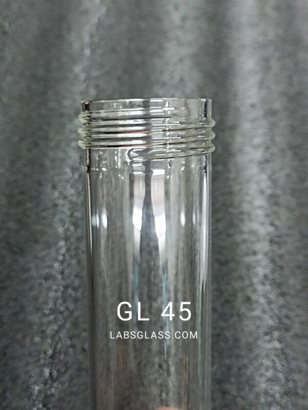 GL 45 Screw Thread Borosilicate Glass Tube 180mm Laboratory