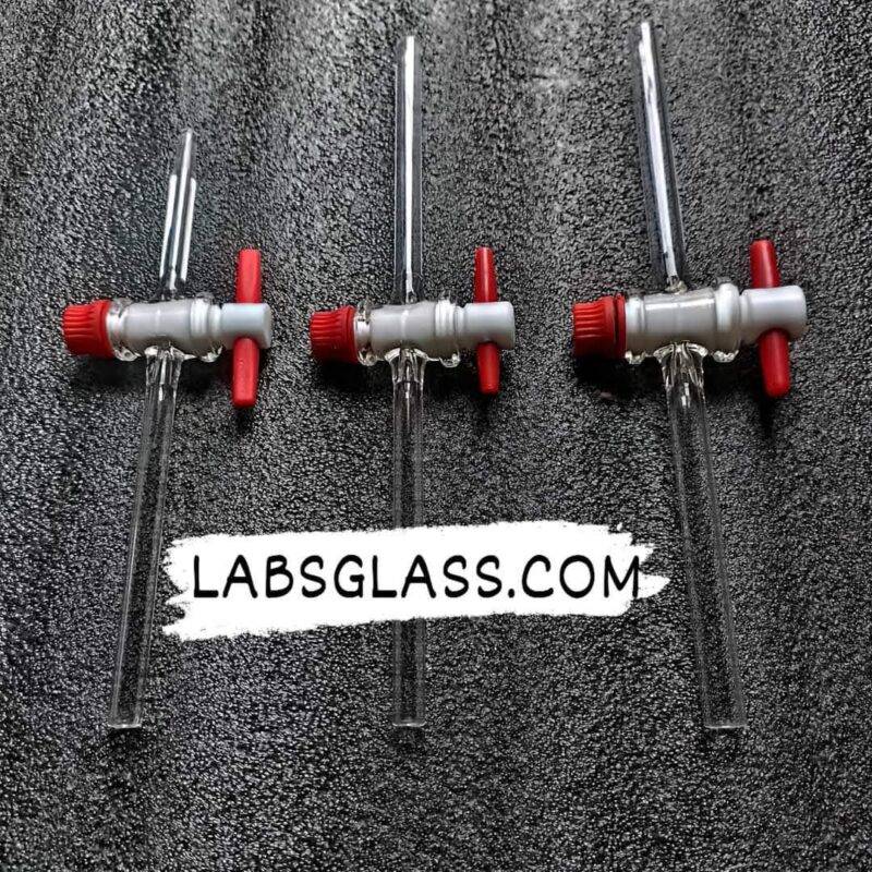 1-way NS 14.5 PTFE Stopcock Straight Bore with Teflon key,