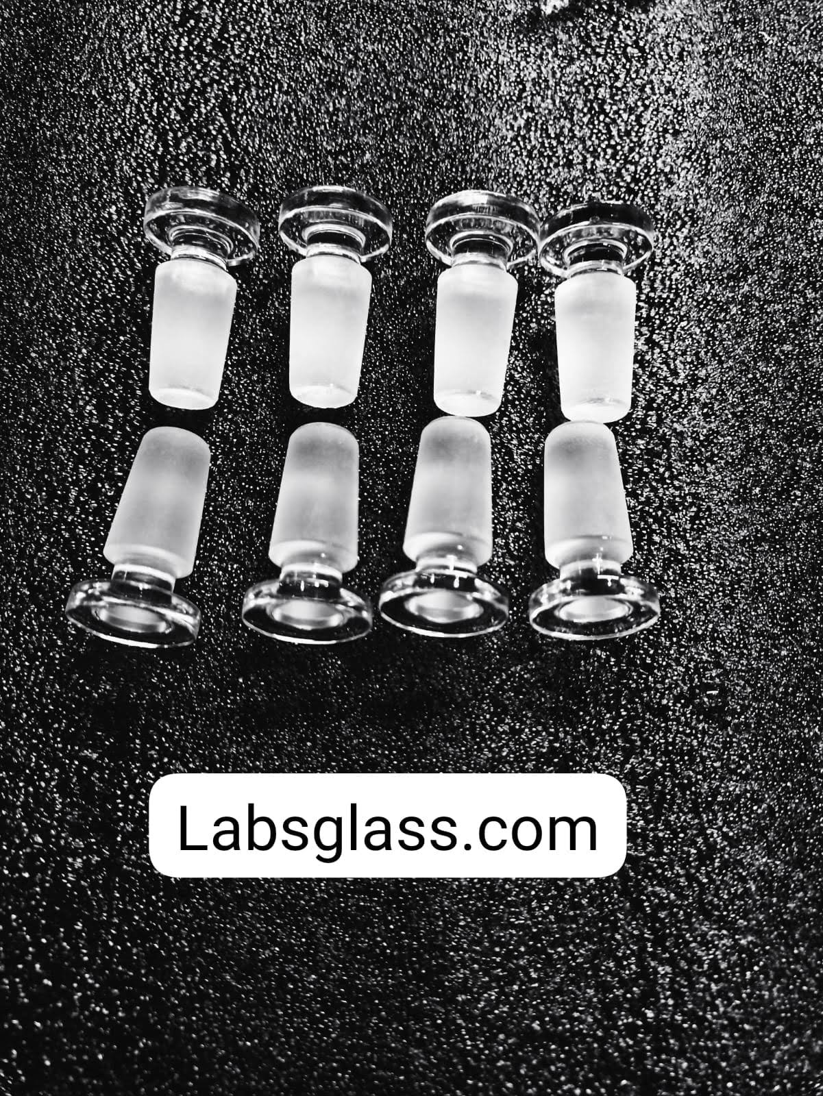 Reagent Bottle 'SGCLABS' N.M. with I/C Stpr 25/30 ml. 2 glass stopper flat head