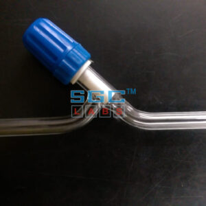 Buy Stopcock 'SGCLABS' Screw Type PTFE, Needle w/Two Plain Limbs O.D. 12 mm. - Laboratory Glassware | SGC LABS® India