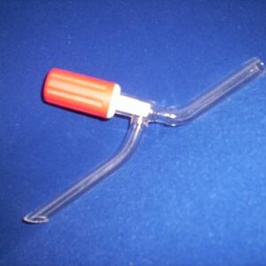 Buy Stopcock 'SGCLABS' Screw Type PTFE, Needle w/Two Plain Limbs O.D. 10 mm. - Laboratory Glassware | SGC LABS® India