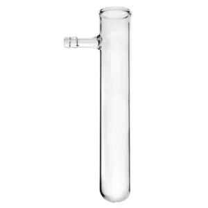 30mm x 200mm Test Tube with Arm (High Capacity Suction Tube) - Borosilicate Glass 3.3